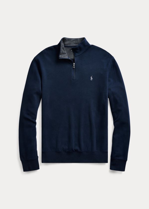 Pullover Polo Ralph Lauren Hombre Azul Marino - Jersey Half-Zip - HOTZM1468